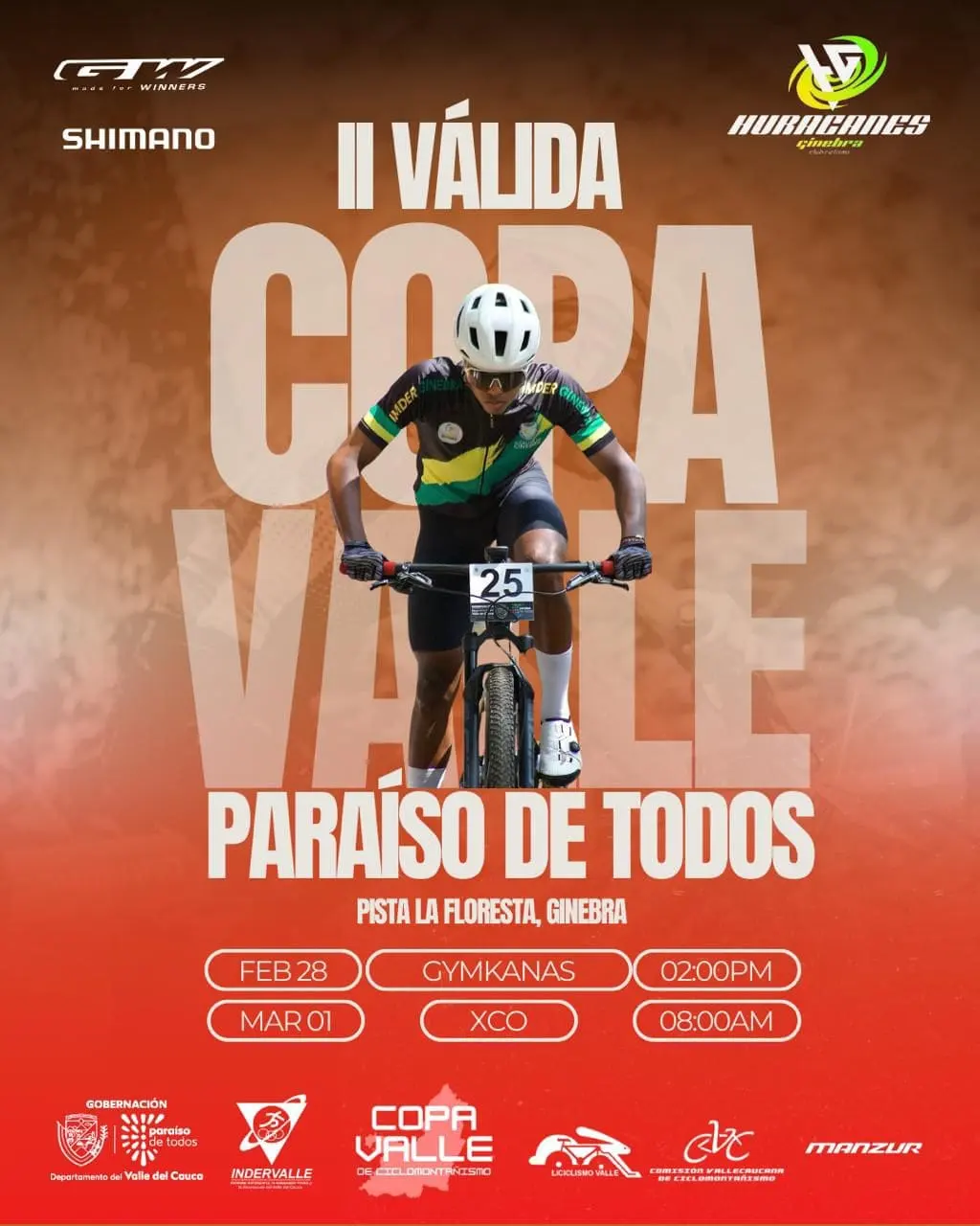 Corredores del Club Trocha y Ruta en la II válida de la Copa Valle 2026 en Ginebra