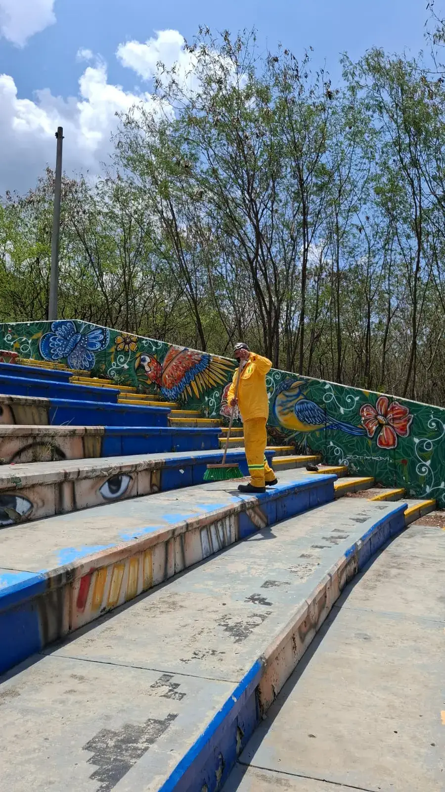 Trabajos de limpieza en el Pump Track